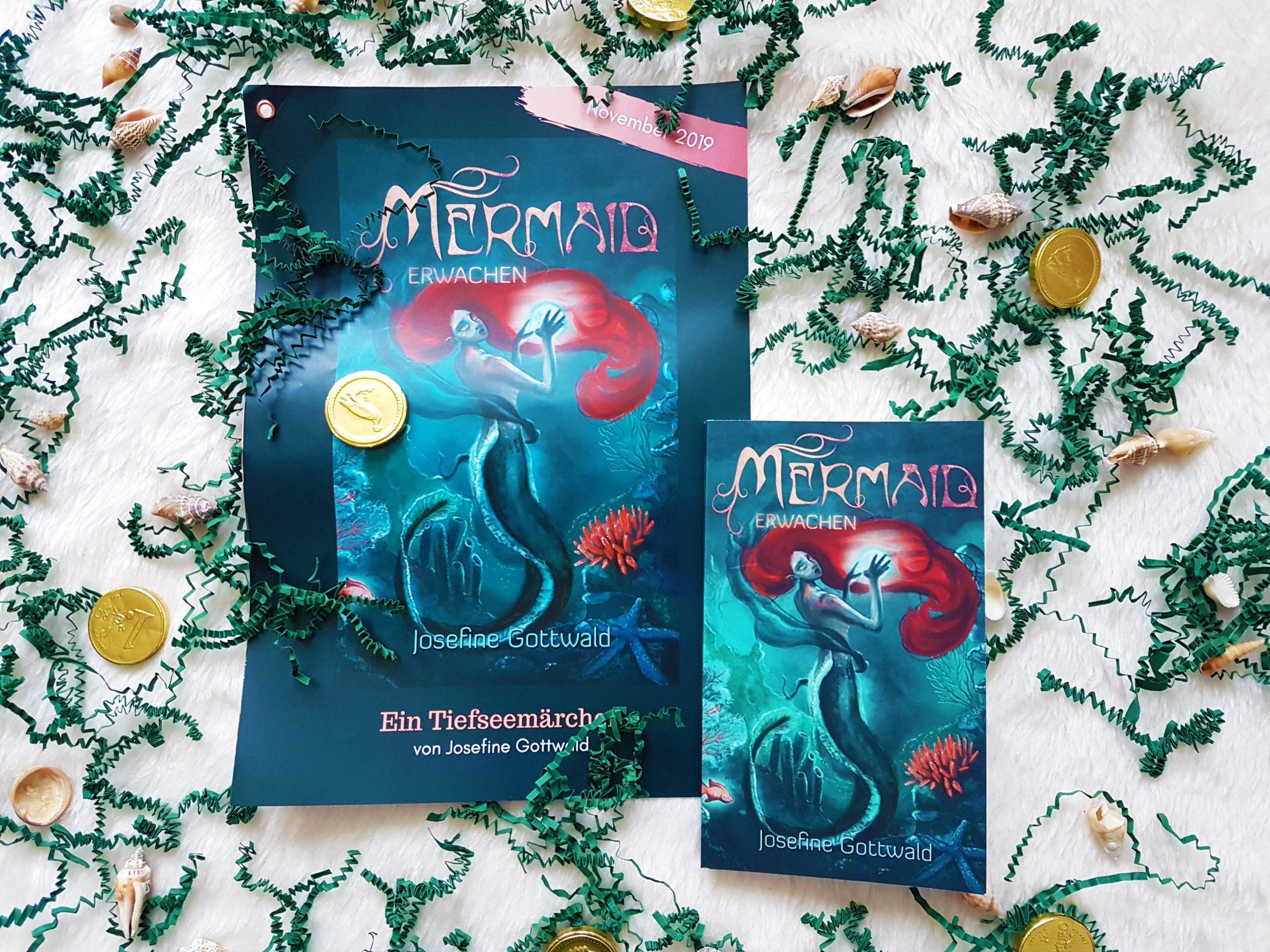 Cover des Romans Mermaid mit etwas Deko im Hintergrund