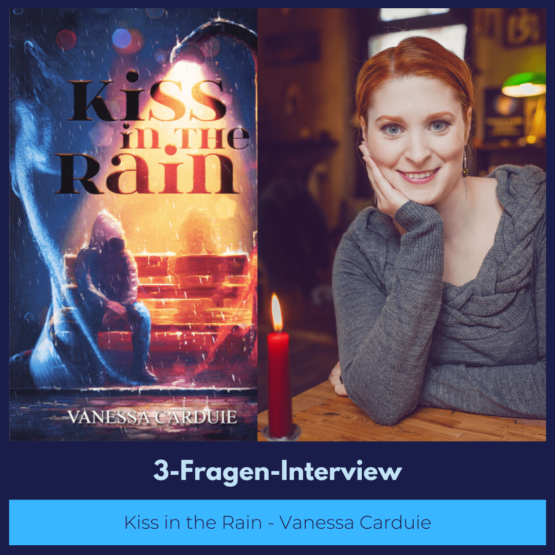 Die Autorin Vanessa Carduie mit ihrem Roman Kiss in the Rain